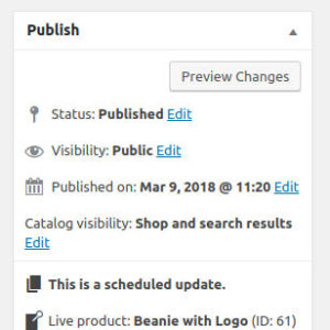 WooCommerce Scheduled product updates